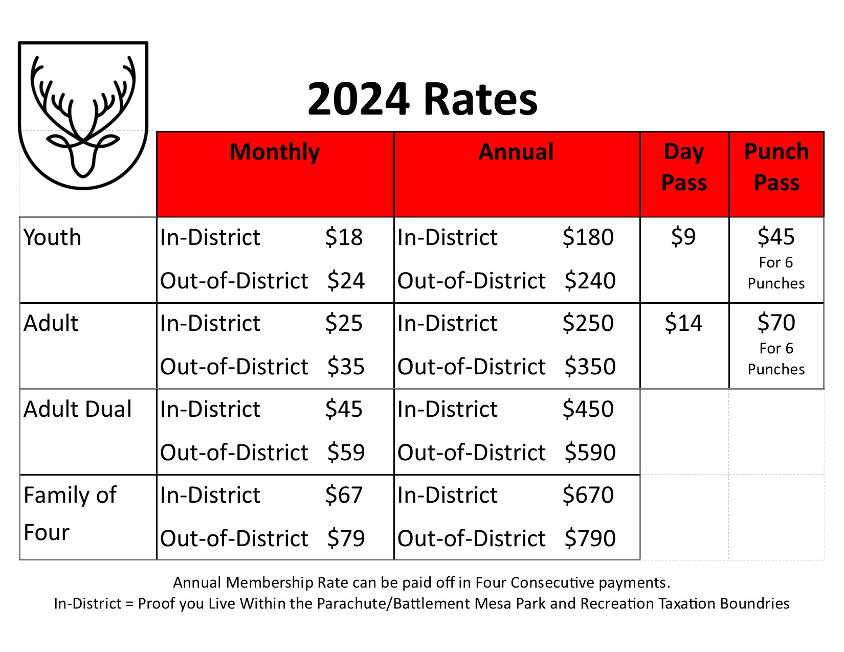 Announcements Parachute Battlement Mesa Parks & Recreation District